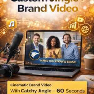 Jingle + Brand Video – 60 Seconds (Deposit to start job)