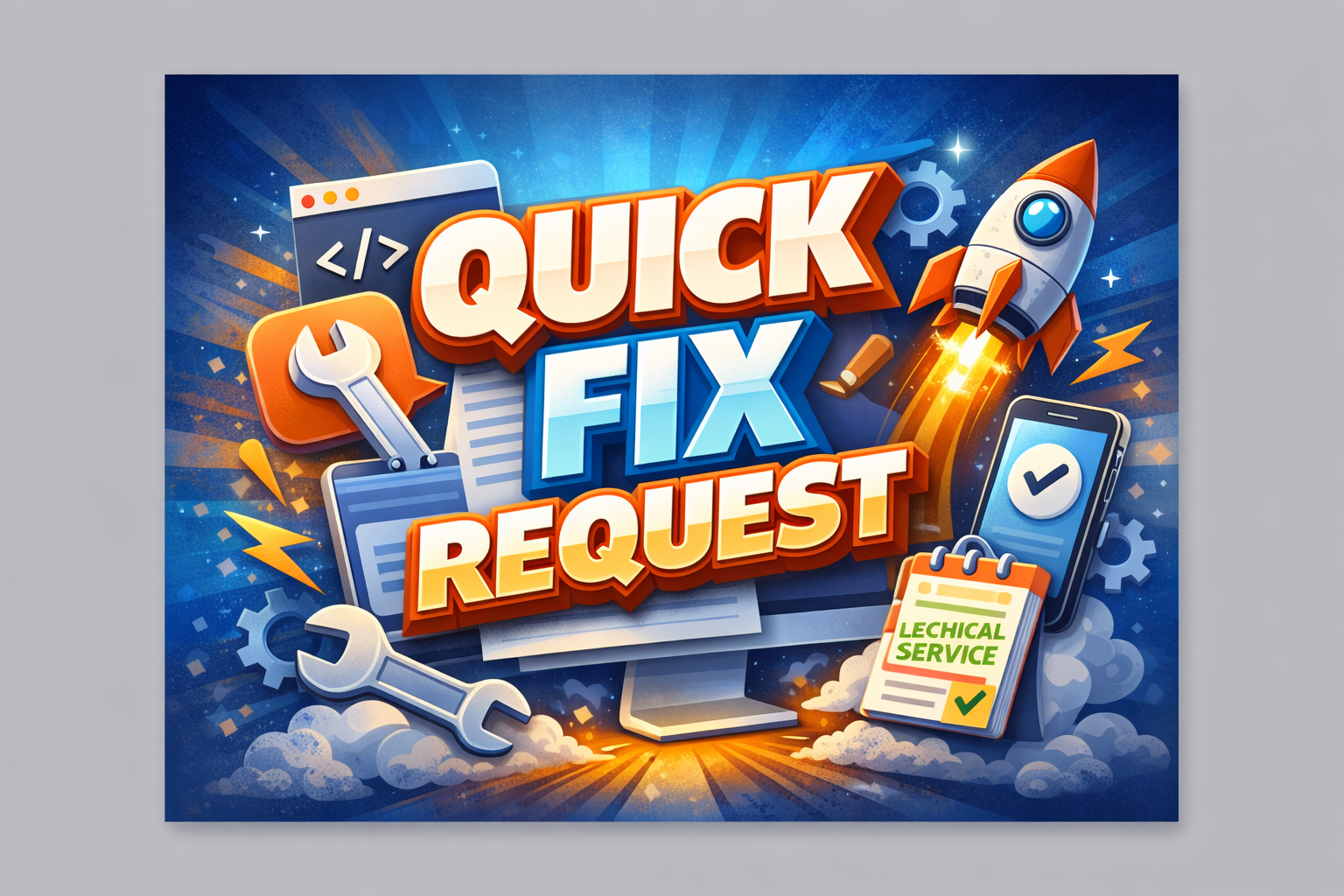 Quick website fixes and updates service